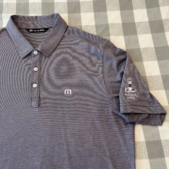 Travis Mathew Zinna Polo - Light Purple - Montauk Downs Sleeve Logo - Picture 2 of 5